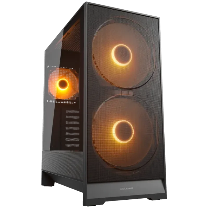COUGAR AIRFACE 180 PC Case, Mid Tower, Black - 1