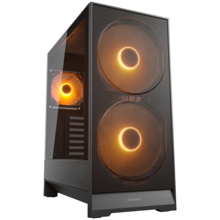 COUGAR AIRFACE 180 PC Case, Mid Tower, Black - 2