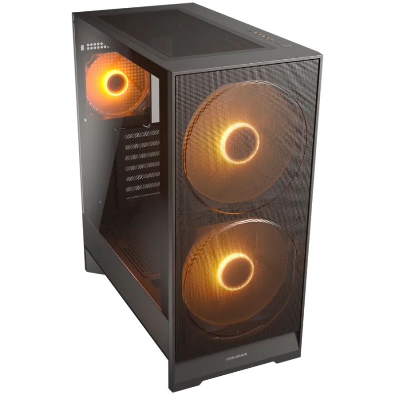 COUGAR AIRFACE 180 PC Case, Mid Tower, Black - 1