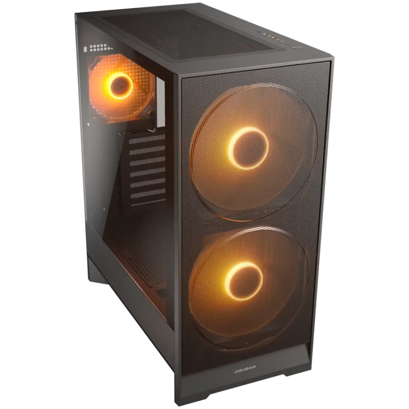 COUGAR AIRFACE 180 PC Case, Mid Tower, Black - 1