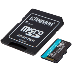 Kingston 128GB microSDXC Canvas Go Plus Gen4 200MB/s A2 U3 V30 Card + Adapter - 2