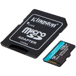 Kingston 128GB microSDXC Canvas Go Plus Gen4 200MB/s A2 U3 V30 Card + Adapter - 2