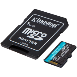 Kingston 256GB microSDXC Canvas Go Plus Gen4 200MB/s A2 U3 V30 Card + Adapter - 2