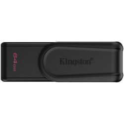 Kingston 64GB Portable USB 3.2 Gen 1 DataTraveler Exodia S (Black/Black) - 1