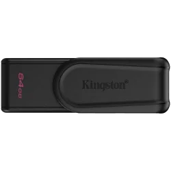 Kingston 64GB Portable USB 3.2 Gen 1 DataTraveler Exodia S (Black/Black) - 1