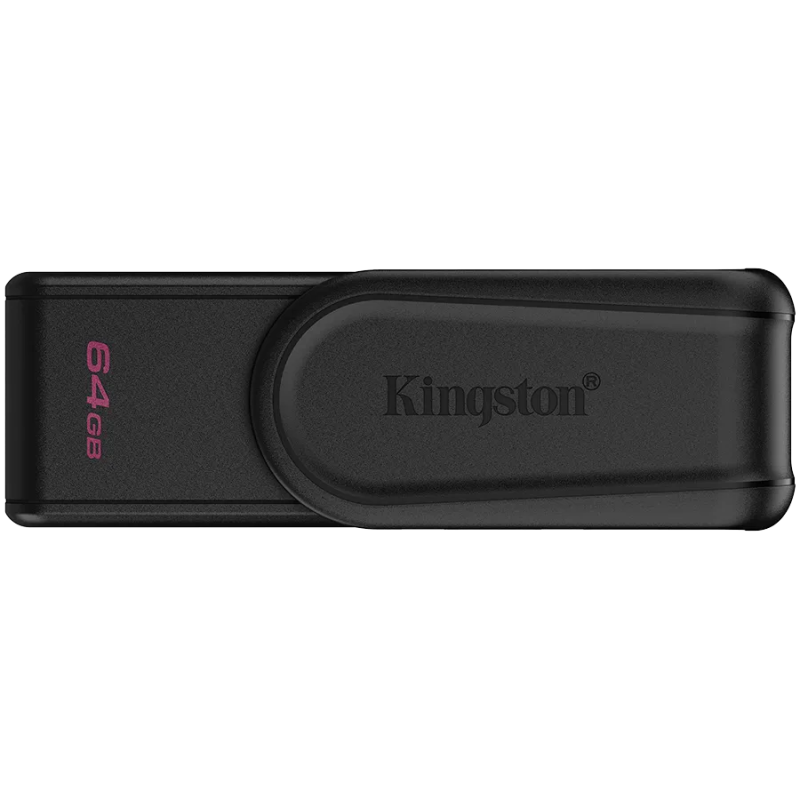 Kingston 64GB Portable USB 3.2 Gen 1 DataTraveler Exodia S (Black/Black) - 1