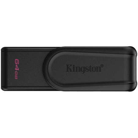 Kingston 64GB Portable USB 3.2 Gen 1 DataTraveler Exodia S (Black/Black) - 1