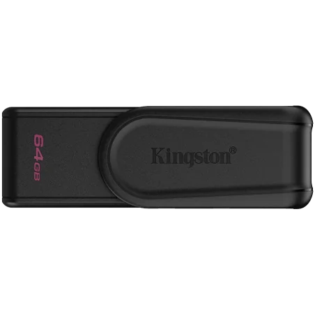 Kingston 64GB Portable USB 3.2 Gen 1 DataTraveler Exodia S (Black/Black) - 1