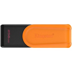 Kingston 256GB Portable USB 3.2 Gen 1 DataTraveler Exodia S (Black/Orange) - 1