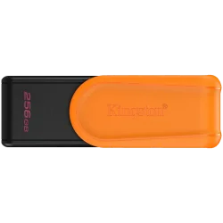 Kingston 256GB Portable USB 3.2 Gen 1 DataTraveler Exodia S (Black/Orange) - 1