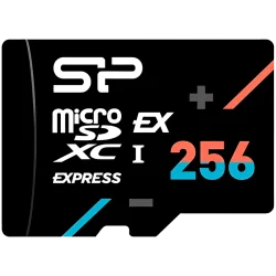 SILICON POWER, 256 GB, microSD EX,256GB,UHS-I,PCIe Gen3x1,U3,V30,A1 - 1