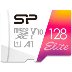 SILICON POWER 128GB Elite microSDHC/SDXC U1 V10 Full HD 1080p - 1