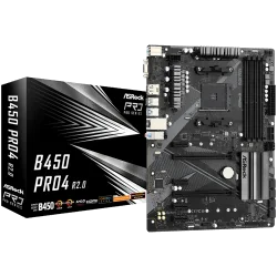 ASROCK B450 PRO4 R2.0 ATX AM4 DDR4 - 1