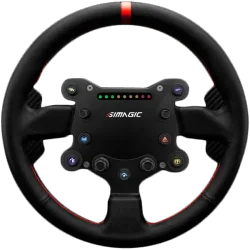 SIMAGIC GT Sport Steering Wheel, Shifter Paddles, Leather. S201 - 1