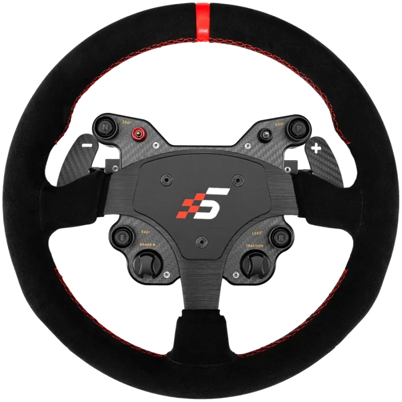 SIMAGIC GT1 Round Steering Wheel, Shifter Paddles, Suede| QR70 Included. S210 - 1