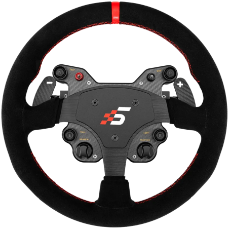 SIMAGIC GT1 Round Steering Wheel, Shifter Paddles, Suede| QR70 Included. S210 - 1