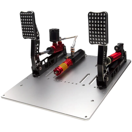 SIMAGIC Crimson Edition, Hydraulic Dual-pedal Set, 200kg Loadcell, Standard Throttle Plate. S312 - 1