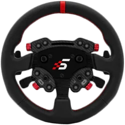 SIMAGIC GT1 Round Steering Wheel with GT Pro Hub(K)| Shifter & Clutch Paddles, Leather,QR70 Included. S207 - 1