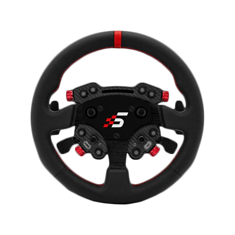 SIMAGIC GT1 Round Steering Wheel with GT Pro Hub(K)| Shifter & Clutch Paddles, Leather,QR70 Included. S207 - 1