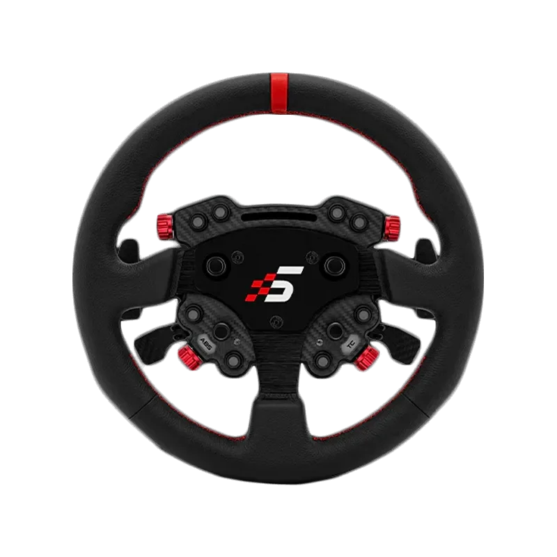 SIMAGIC GT1 Round Steering Wheel with GT Pro Hub(K)| Shifter & Clutch Paddles, Leather,QR70 Included. S207 - 1