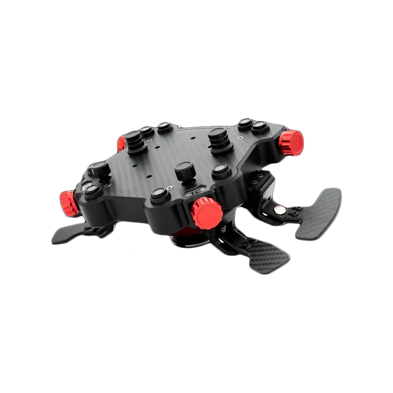 SIMAGIC GT1 Round Steering Wheel with GT Pro Hub(K)| Shifter & Clutch Paddles, Leather,QR70 Included. S207 - 1