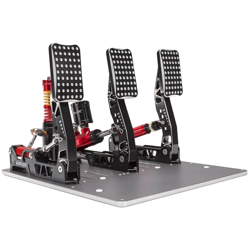 SIMAGIC Crimson Edition, Hydraulic Tri-pedal Set, 200kg Loadcell, Standard Throttle Plate. S310 - 1