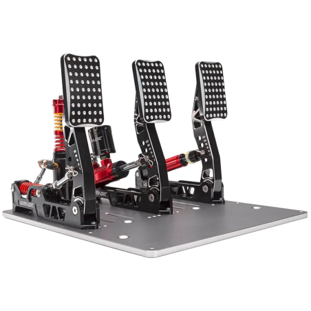 SIMAGIC Crimson Edition, Hydraulic Tri-pedal Set, 200kg Loadcell, Standard Throttle Plate. S310 - 1
