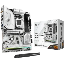ASROCK MB Desktop B850 STEEL LEGEND WIFI, AM5, 4x DDR5, 1x PCIe 5.0 x16, 1x Blazing M.2(PCIe Gen5x4), 3x Hyper M.2, 4x SATA3, RA