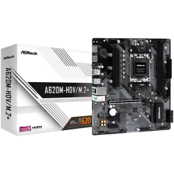 ASROCK MB A620 AM5 2 x DDR5 1 x HDMI 1 x DisplayPort 2 x M.2 4 x SATA3 Micro ATX - 1