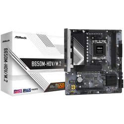 ASROCK MB Desktop B650M-HDV/M2, AM5, 2x DDR5, 2x PCIe 4.0 x16, 1x PCIe 4.0 x1, 1x Blazing M.2(PCIe Gen5x4), 1x Hyper M.2(PCIe Ge