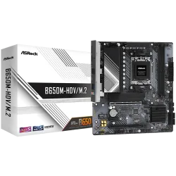ASROCK MB Desktop B650M-HDV/M2, AM5, 2x DDR5, 2x PCIe 4.0 x16, 1x PCIe 4.0 x1, 1x Blazing M.2(PCIe Gen5x4), 1x Hyper M.2(PCIe Ge