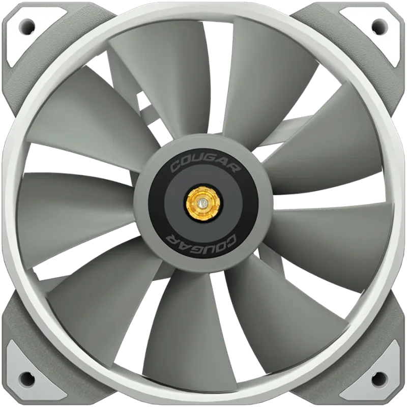 COUGAR MHP 120 White, 120mm 4-pin PWM fan, 600-2000RPM, HDB Bearing, Anti-vibration Dampers, Extension Cable + Low-Noise Adapter
