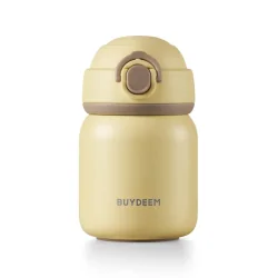 BUYDEEM Stainless Steel Thermos Bottle 200 ml, model TAN200, color Mellow Yellow - 1