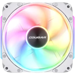 Cougar fan APOLAR 120 ARGB White, Fan Speed 600-2200 RPM±200RPM, Air Flow 75.38 CFM ± 10%, Air Pressure 2.59 mm H2O±10%, HDB Hyd