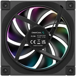 DeepCool FL12R 3IN1, 3x120mm ARGB Reverse Fans, Daisy Chain, 8-pin Cable, PWM, Fluid Dynamic Bearing, PBT, 3 pack, ARGB Halo, R-
