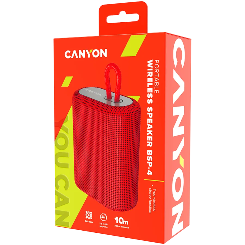 CANYON speaker BSP-4 5W Red - 1