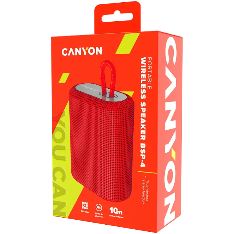 CANYON speaker BSP-4 5W Red - 1