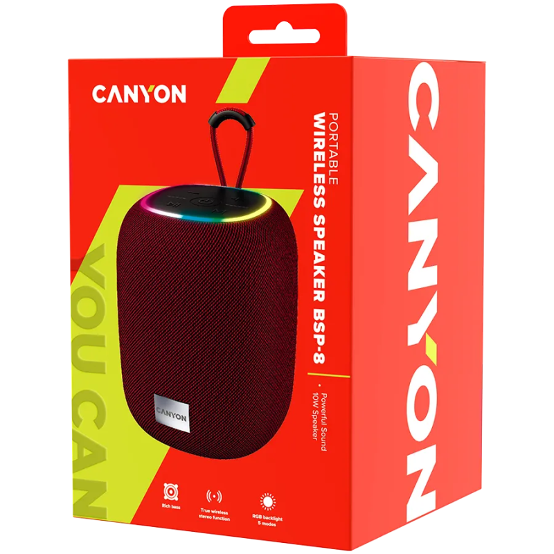 CANYON speaker BSP-8 10W Red - 1