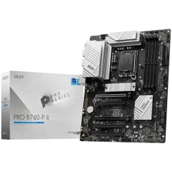 MSI PRO B760-P II, ATX, LGA 1700, Dual Channel DDR5 up to 7000MHz, 4xDDR5, 5x PCIe x16 slots, 2x M.2 slots, 1x HDMI, 1xDP, 2x US