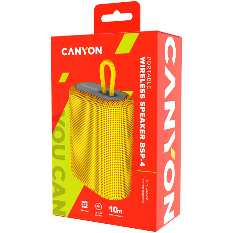 CANYON speaker BSP-4 5W Yellow - 1
