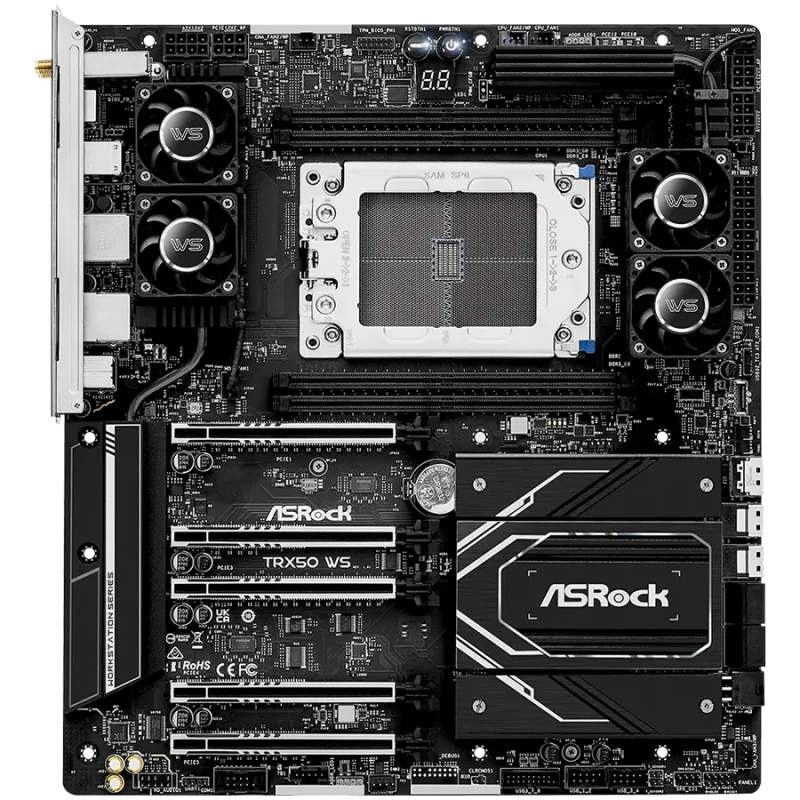ASRock MB TRX50 WS sTR5 AMD TRX50 SATA 6Gb/s DDR5 EATX - 1