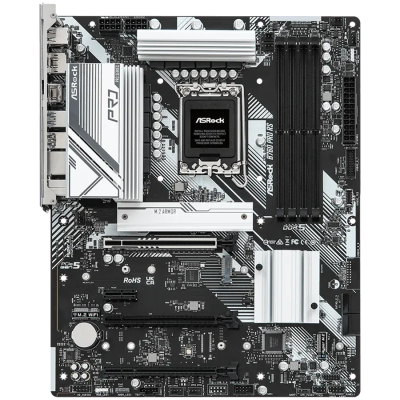 ASROCK MB Desktop B760 Pro RS (S1700, 4x DDR5, 1x PCIe 5.0 x16, 1x PCIe 4.0 x16, 1x PCIe 3.0 x16, 1x PCIe 3.0 x1, 2x Hyper M.2 P
