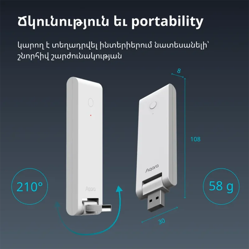Aqara Hub E1: Model No: HE1-G01 SKU: AG022GLW01 - 1