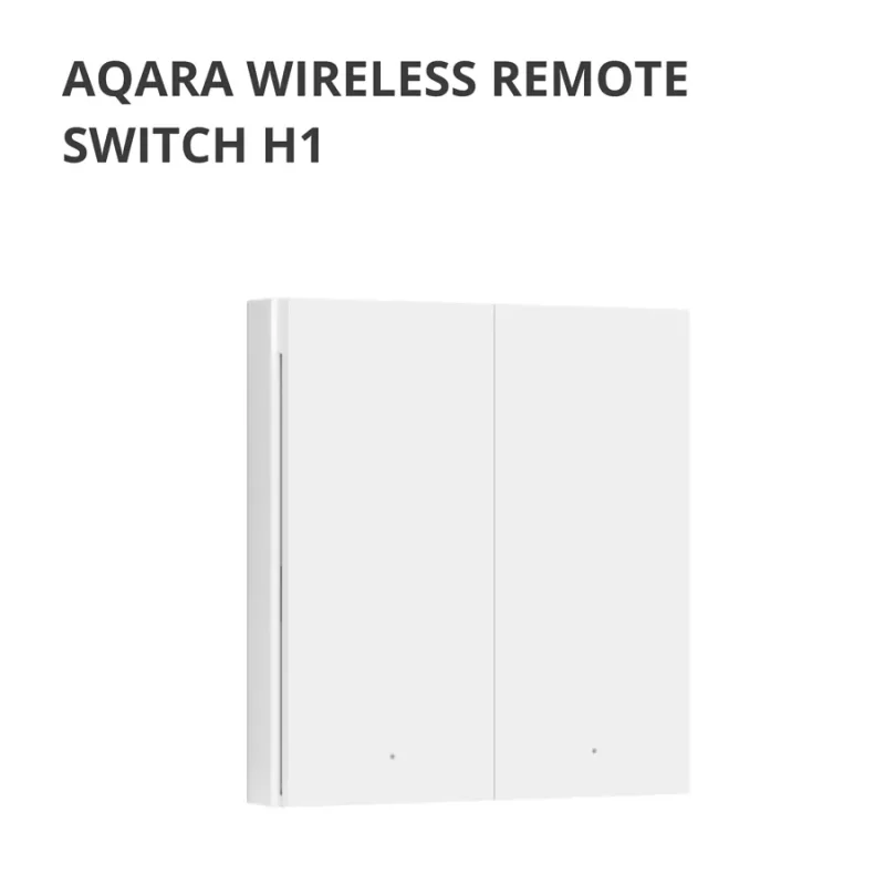 Aqara Wireless Remote Switch H1 (double rocker): Model: WRS-R02 SKU: AR009GLW02 - 1