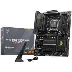 MSI MAG B850 TOMAHAWK MAX WIFI, ATX, Socket AM5, 4x DDR5 Dual Channel DDR5 up to 8400(OC)MHz, 3x PCIe 3.0 x16 slot, 4x M.2 slot,