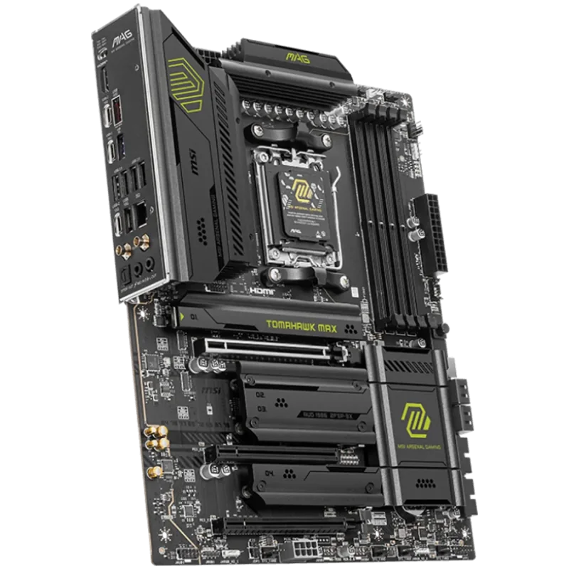 MSI MAG B850 TOMAHAWK MAX WIFI, ATX, Socket AM5, 4x DDR5 Dual Channel DDR5 up to 8400(OC)MHz, 3x PCIe 3.0 x16 slot, 4x M.2 slot,