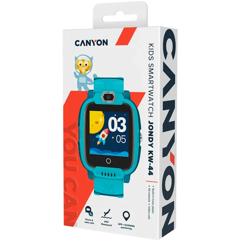 CANYON kids watch Jondy KW-44 4G Camera GPS Music Green - 1