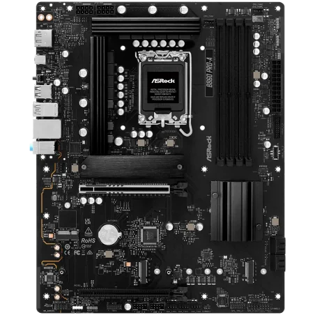 ASROCK MB Desktop B860 PRO-A, S.1851, 4x DDR5, 1x PCIe 5.0 x16, 1x PCIe 4.0 x4, 1x Blazing M.2, 2x Hyper M.2, 4x SATA3, 2x USB-C
