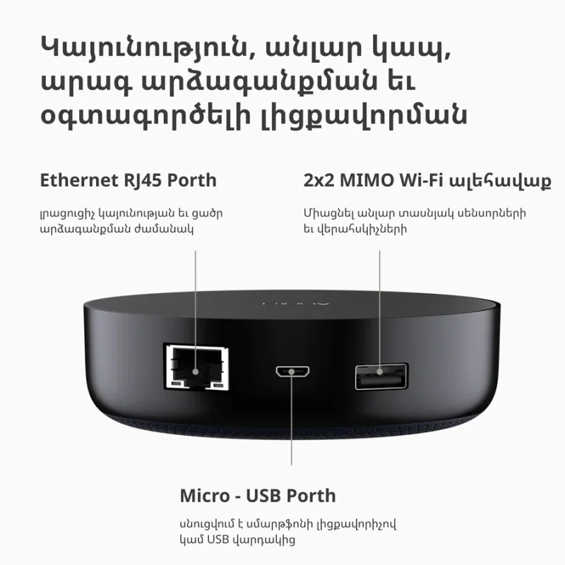 Aqara Hub M2: Model No: HM2-G01 SKU: AG022GLB02 - 1