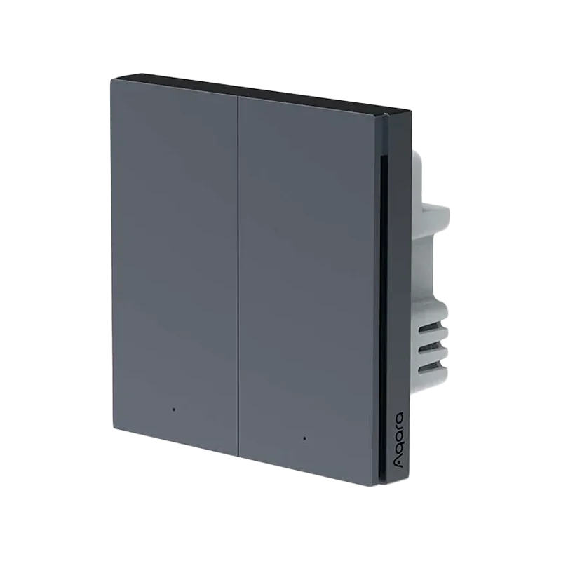 Aqara Smart Wall Switch H1 (no neutral, double rocker): Model No: WS-EUK02 SKU: AK072RUG01 - 1